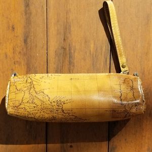 NWOT Patricia Nash Leather Map Wristlet